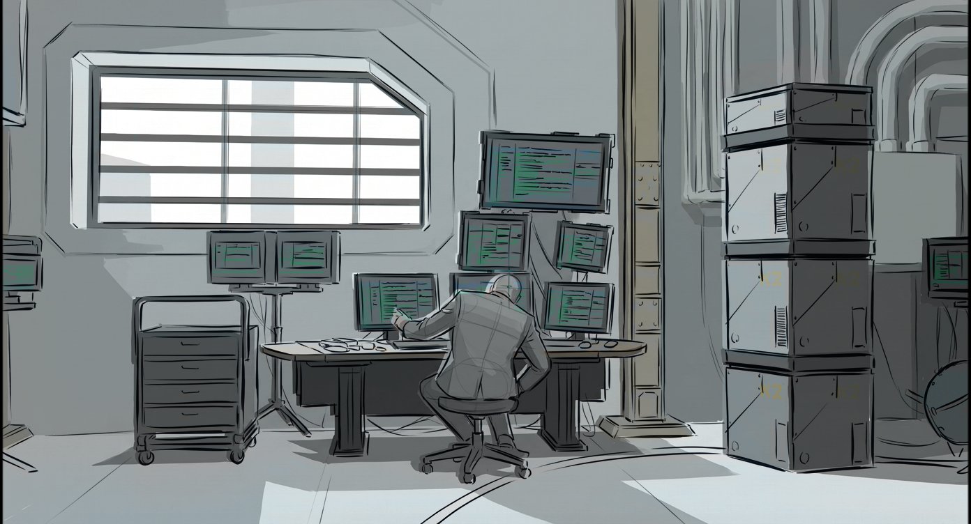 Narrative - Sci Fi - storyboard frame 2 by Dakota Warren
